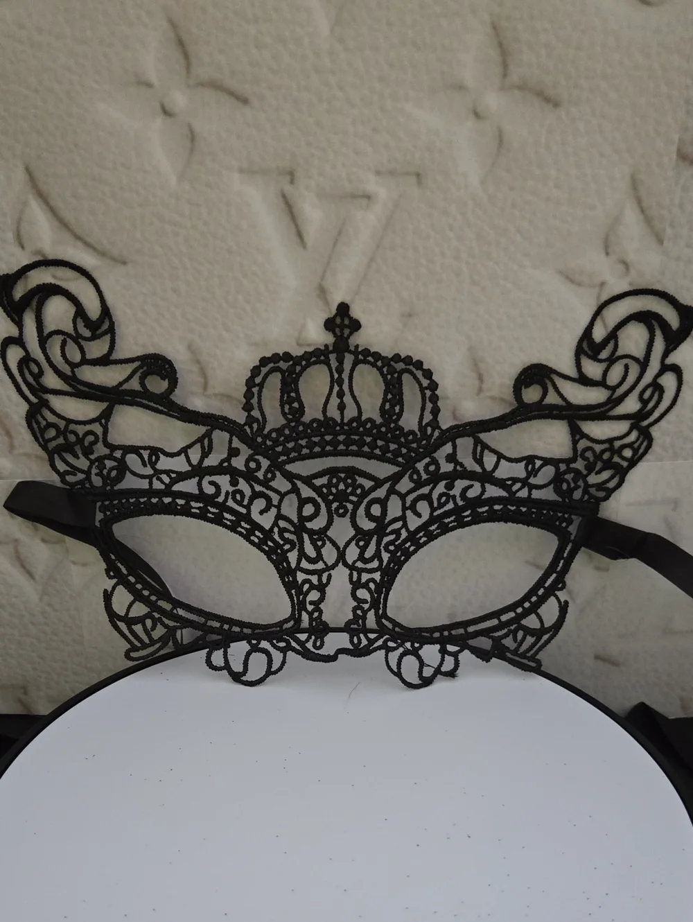Black Lace Venetian Masquerade Eye Mask